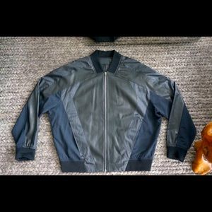 Alexander Wang Oversized Leather Windbreaker 52